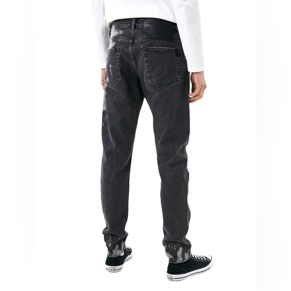 NWT Diesel D-Strukt mens grey relaxed fit slim Italian design jeans 100% denim - Picture 2 of 12